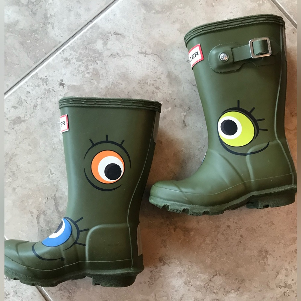 HUNTER little kids rain boots size 8 or 8.5 - Picture 3 of 9